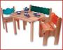 Kindersitzgruppe 4-​teilig Holz Dahlhaus Kiefer
